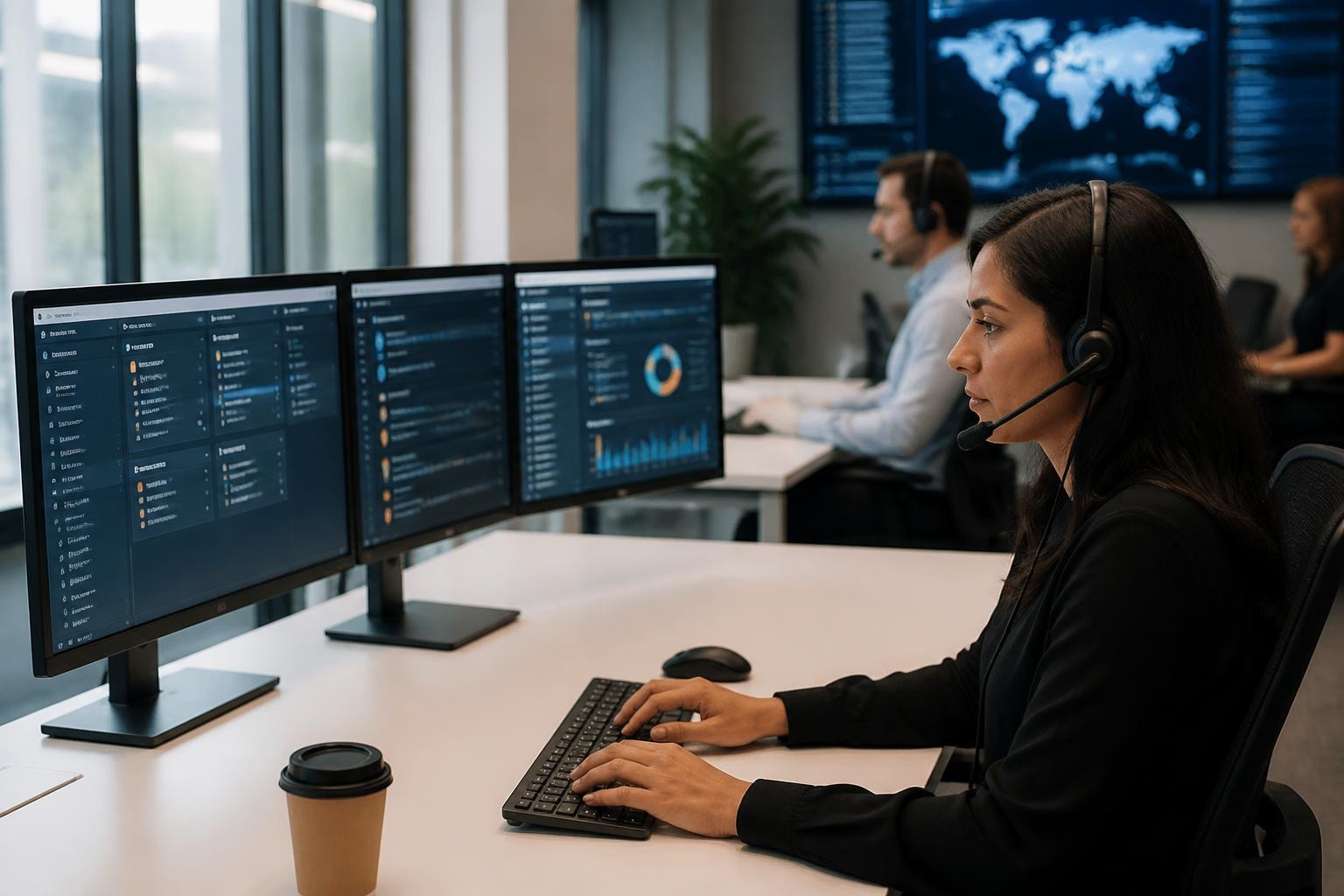 Travel call center outsourcing support team