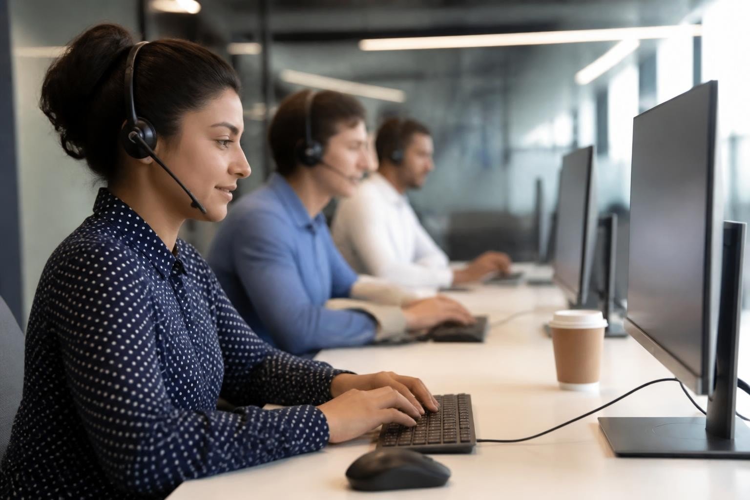 Telco call center outsourcing support team