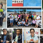 Focus El Salvador employees participating in company activities.