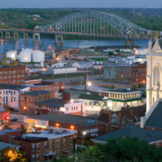 Dubuque city view.