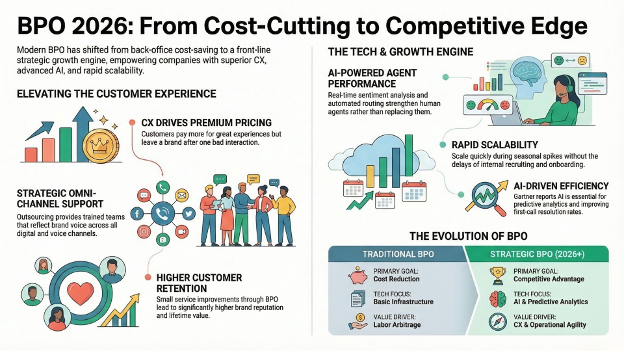 call center outsourcing as competitive advantage